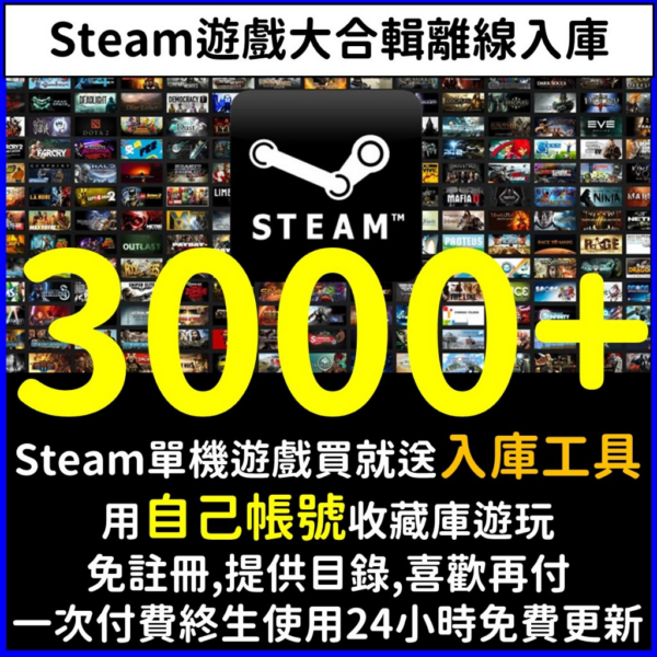 【Steam離線】Steam 正版 PC 電腦 Rog Ally Deck 送入庫工具 暗黑破壞 GTA 惡靈古堡 碧血 悅玩