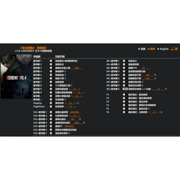 風靈月影 修改器 PC 電腦遊戲 修改器 9999+ 遊戲修改 作弊 金手指 mod 密技 GTA 2077